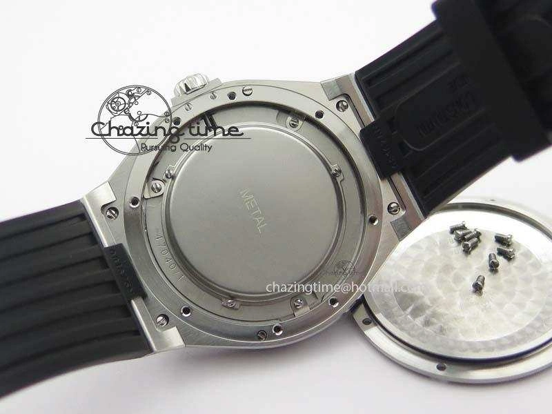 Overseas SS JJF 1:1 Best Edition Black Dial On Rubber Strap MIYOTA TopPick 9992