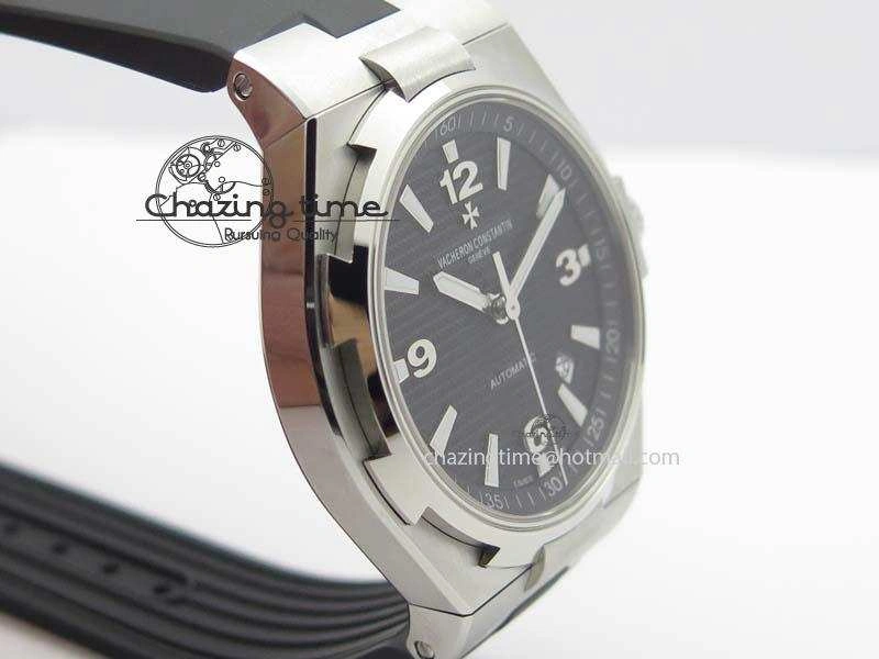 Overseas SS JJF 1:1 Best Edition Black Dial On Rubber Strap MIYOTA TopPick 9992