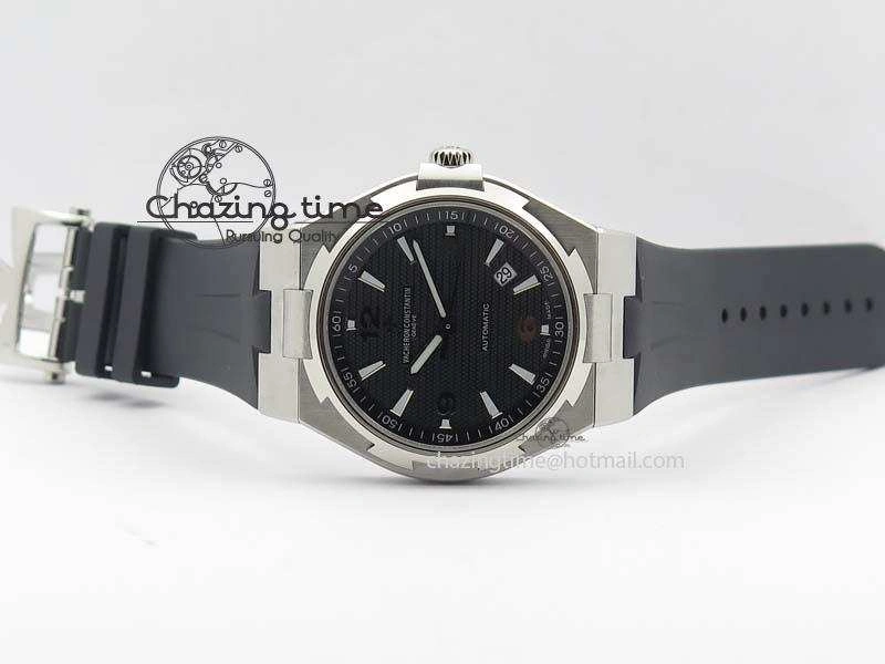 Overseas SS JJF 1:1 Best Edition Black Dial On Rubber Strap MIYOTA TopPick 9992