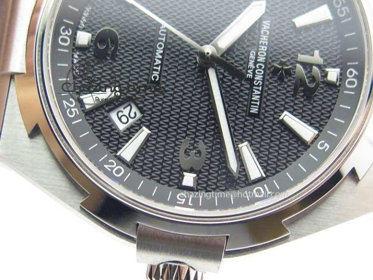 Overseas SS JJF 1:1 Best Edition Black Dial On Rubber Strap MIYOTA TopPick 9992