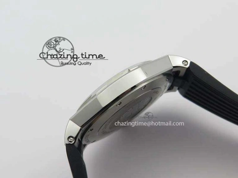 Overseas SS JJF 1:1 Best Edition Black Dial On Rubber Strap MIYOTA TopPick 9992