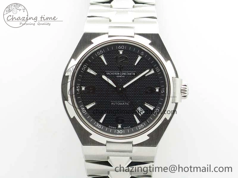 Overseas SS JJF 1:1 Best Edition Black Dial On SS Bracelet MIYOTA NewStyle 9984