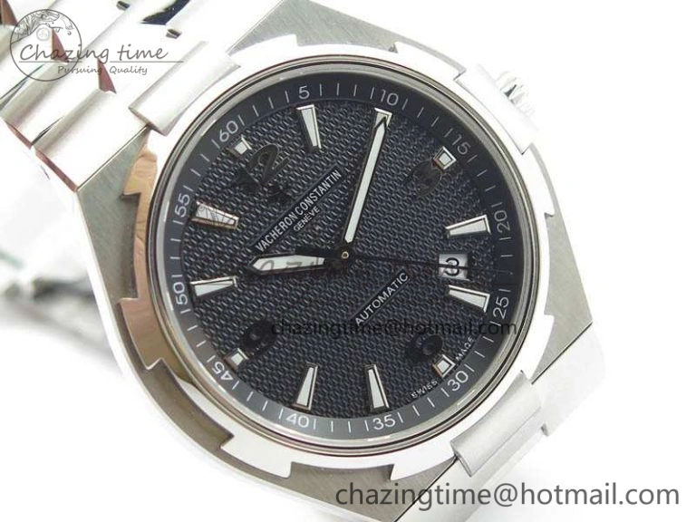 Overseas SS JJF 1:1 Best Edition Black Dial On SS Bracelet MIYOTA NewStyle 9984