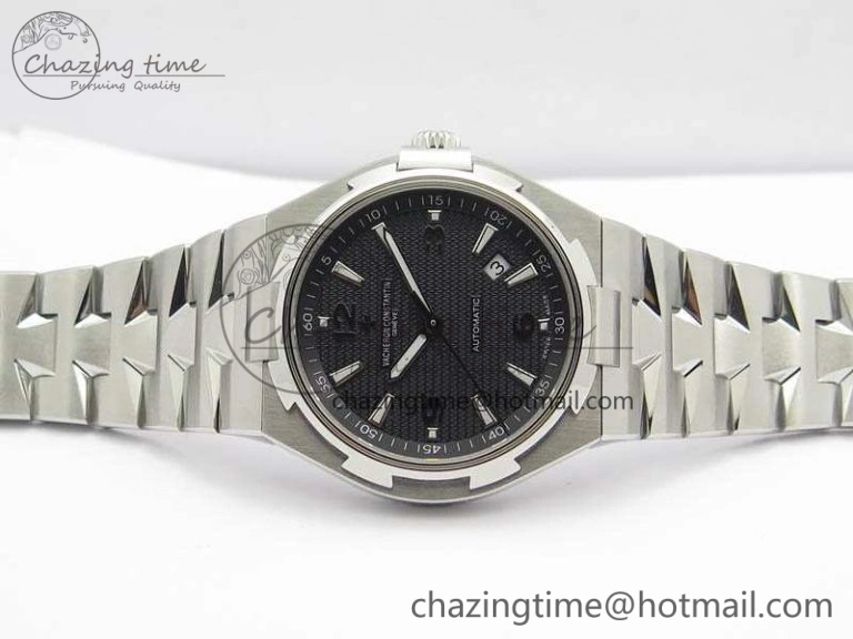 Overseas SS JJF 1:1 Best Edition Black Dial On SS Bracelet MIYOTA NewStyle 9984