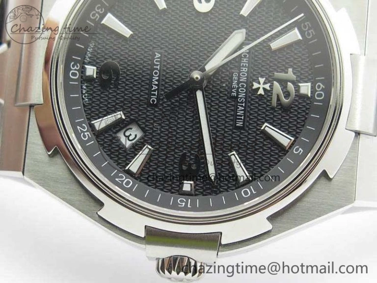 Overseas SS JJF 1:1 Best Edition Black Dial On SS Bracelet MIYOTA NewStyle 9984