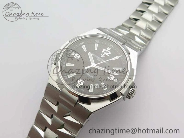 Overseas SS JJF 1:1 Best Edition Black Dial On SS Bracelet MIYOTA NewStyle 9984