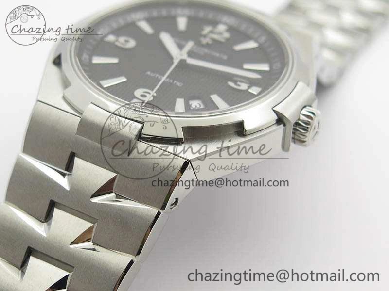 Overseas SS JJF 1:1 Best Edition Black Dial On SS Bracelet MIYOTA NewStyle 9984