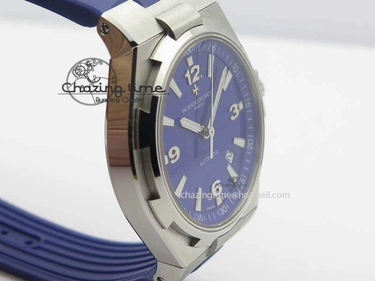 Overseas SS JJF 1:1 Best Edition Blue Dial On Rubber Strap MIYOTA Neat 9991