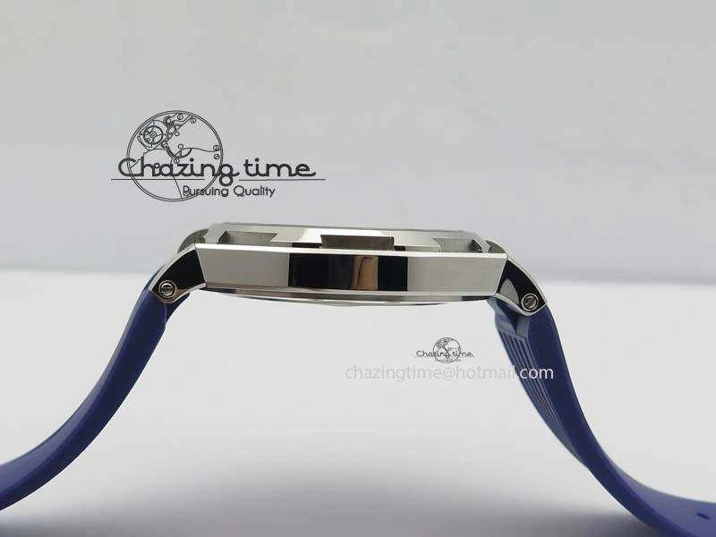 Overseas SS JJF 1:1 Best Edition Blue Dial On Rubber Strap MIYOTA Neat 9991