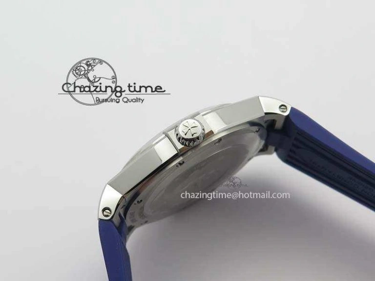Overseas SS JJF 1:1 Best Edition Blue Dial On Rubber Strap MIYOTA Neat 9991
