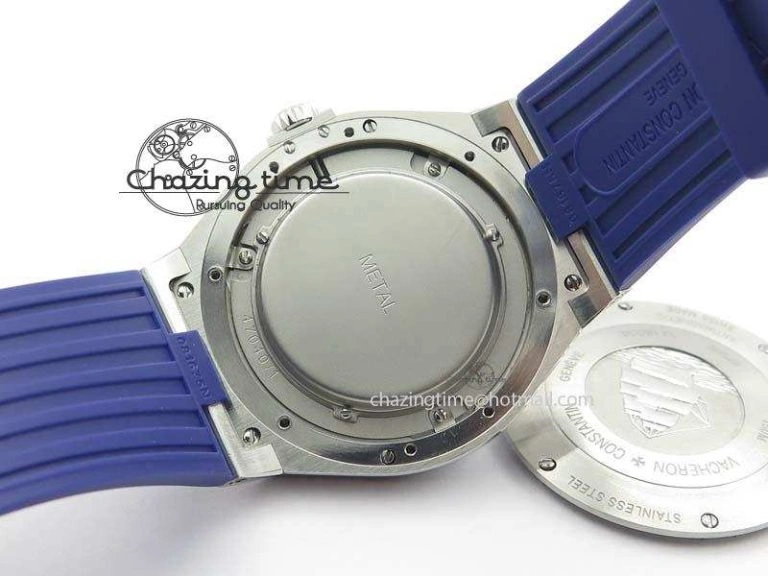 Overseas SS JJF 1:1 Best Edition Blue Dial On Rubber Strap MIYOTA Neat 9991
