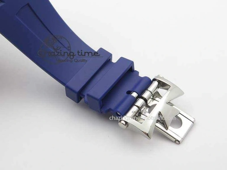 Overseas SS JJF 1:1 Best Edition Blue Dial On Rubber Strap MIYOTA Neat 9991