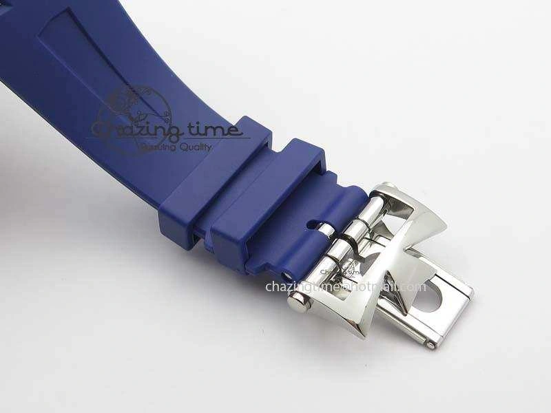 Overseas SS JJF 1:1 Best Edition Blue Dial On Rubber Strap MIYOTA Neat 9991