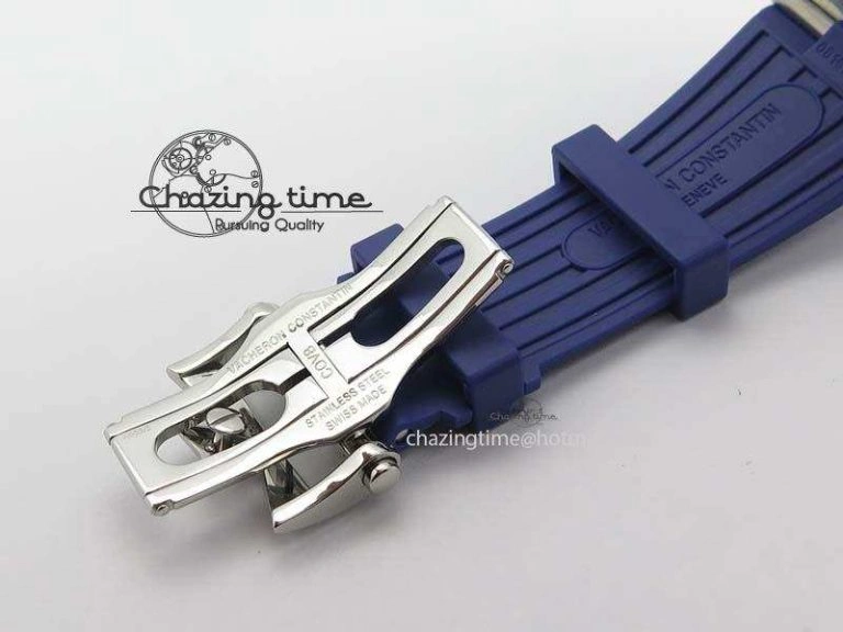 Overseas SS JJF 1:1 Best Edition Blue Dial On Rubber Strap MIYOTA Neat 9991
