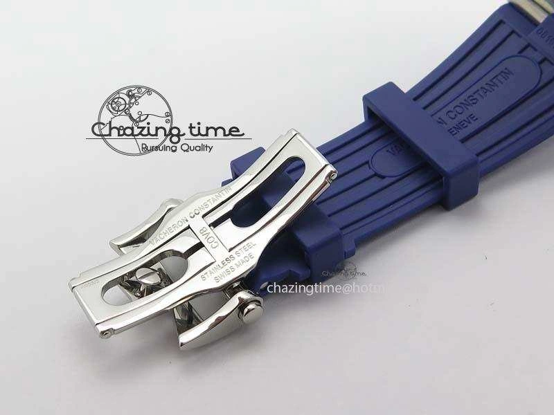Overseas SS JJF 1:1 Best Edition Blue Dial On Rubber Strap MIYOTA Neat 9991