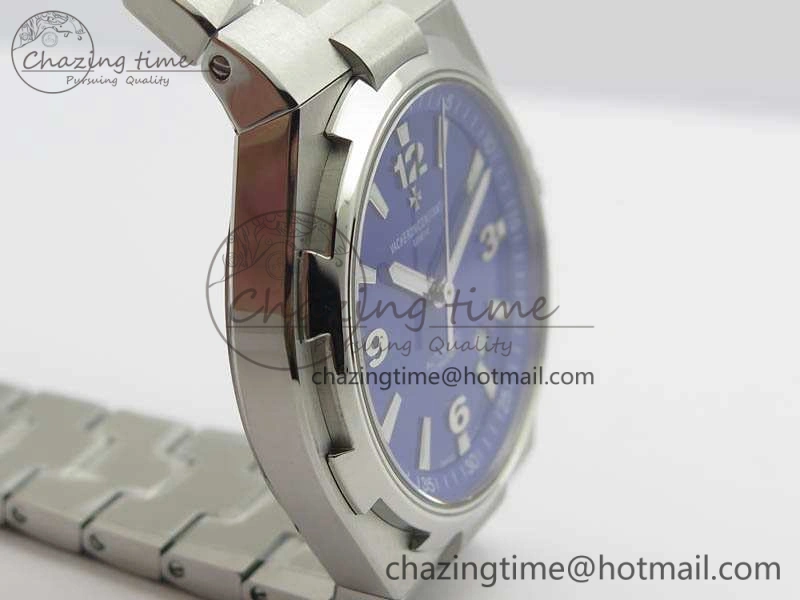 Trendy Overseas SS JJF 1:1 Best Edition Blue Dial On SS Bracelet MIYOTA 9980