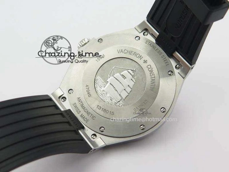 Overseas SS JJF 1:1 Best Edition White Dial On Rubber Strap MIYOTA SmartChoice 9987