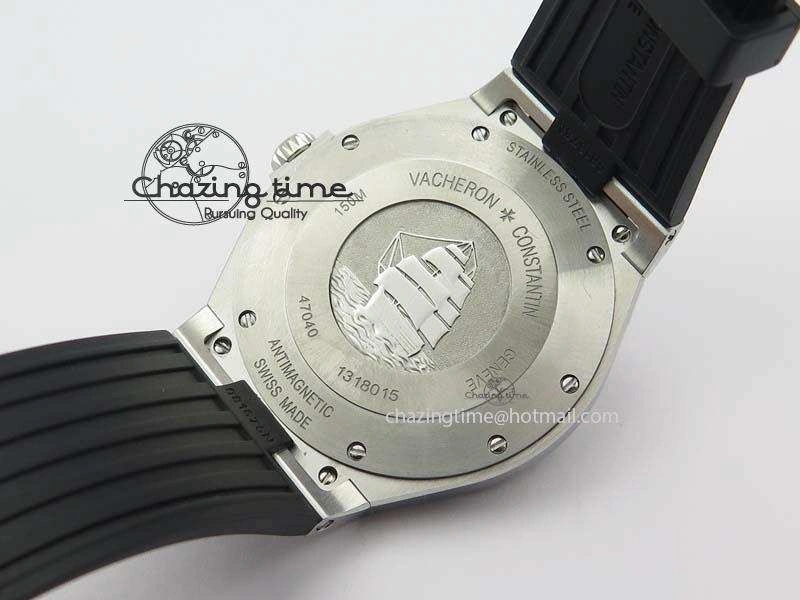 Overseas SS JJF 1:1 Best Edition White Dial On Rubber Strap MIYOTA SmartChoice 9987