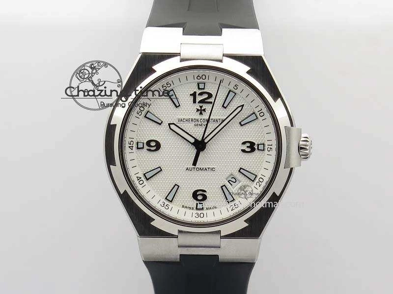 Overseas SS JJF 1:1 Best Edition White Dial On Rubber Strap MIYOTA SmartChoice 9987