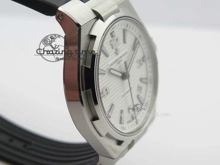Overseas SS JJF 1:1 Best Edition White Dial On Rubber Strap MIYOTA SmartChoice 9987