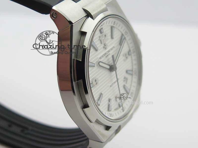 Overseas SS JJF 1:1 Best Edition White Dial On Rubber Strap MIYOTA SmartChoice 9987