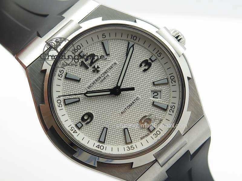 Overseas SS JJF 1:1 Best Edition White Dial On Rubber Strap MIYOTA SmartChoice 9987