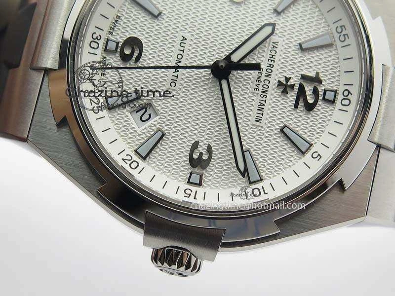 Overseas SS JJF 1:1 Best Edition White Dial On Rubber Strap MIYOTA SmartChoice 9987