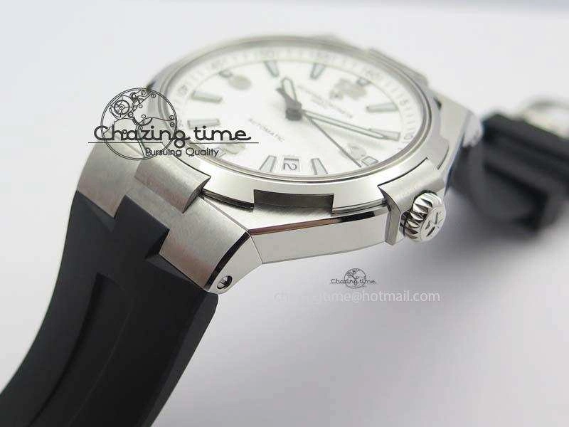 Overseas SS JJF 1:1 Best Edition White Dial On Rubber Strap MIYOTA SmartChoice 9987