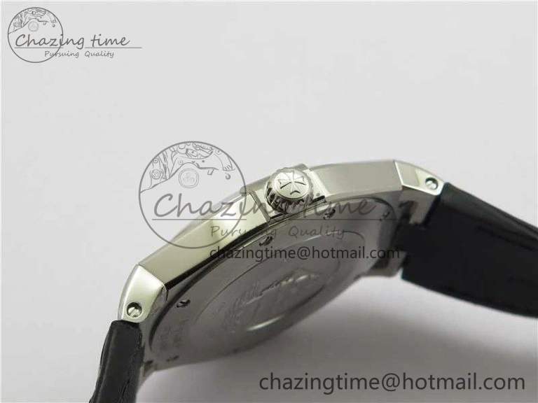 Overseas SS MKS 1:1 Best Edition Black Dial on Black Leather Strap MIYOTA FlexibleFit 9916