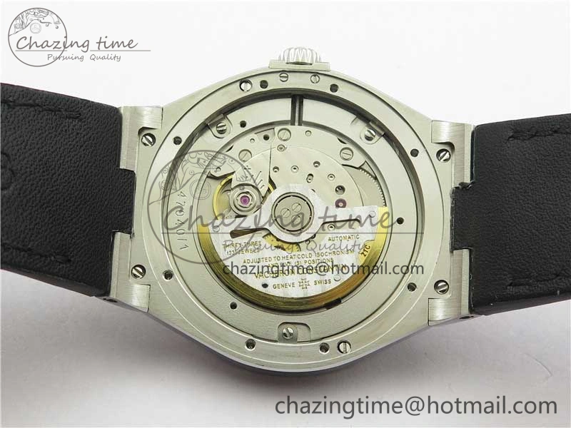 Overseas SS MKS 1:1 Best Edition Black Dial on Black Leather Strap MIYOTA FlexibleFit 9916