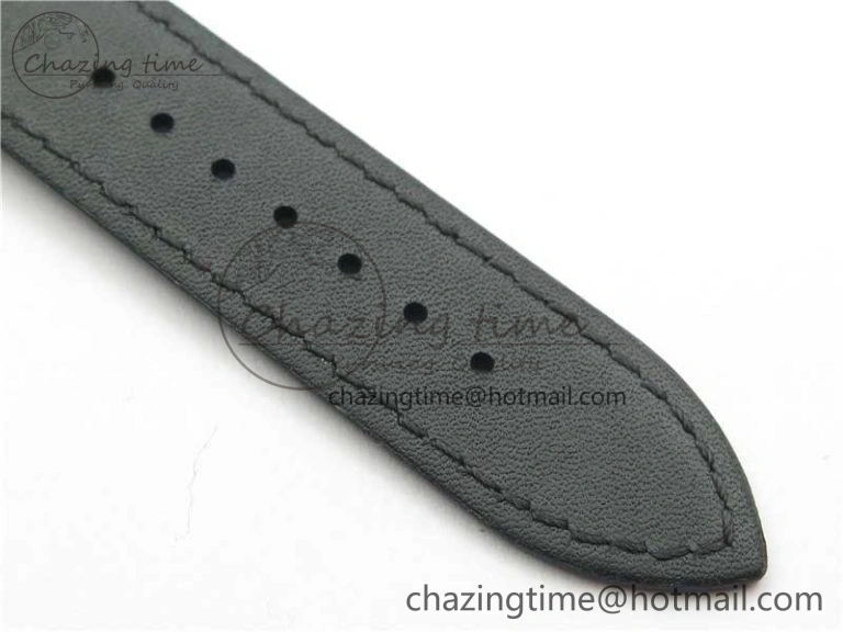 Overseas SS MKS 1:1 Best Edition Black Dial on Black Leather Strap MIYOTA FlexibleFit 9916