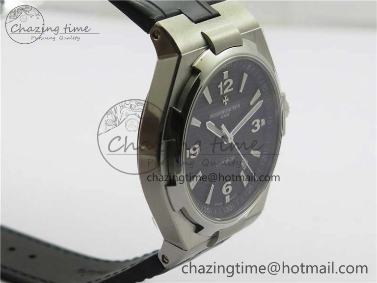 Overseas SS MKS 1:1 Best Edition Black Dial on Black Leather Strap MIYOTA FlexibleFit 9916