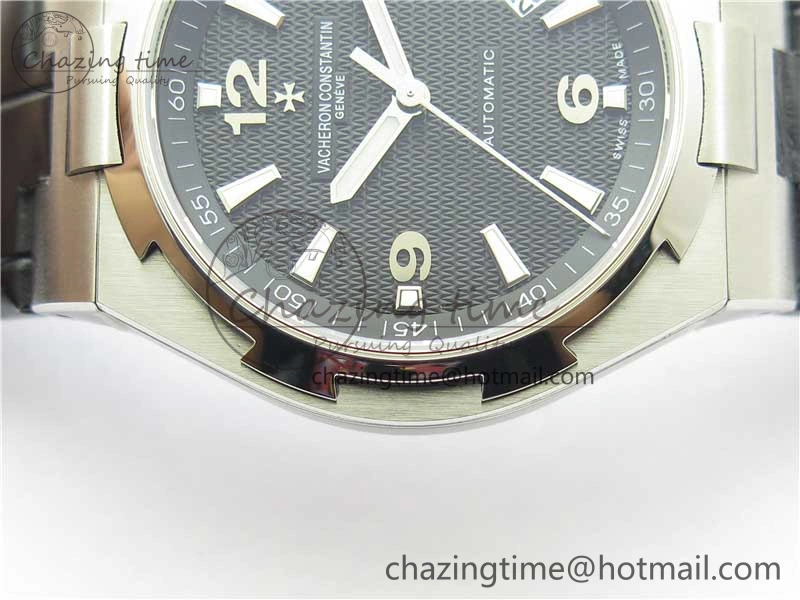 Overseas SS MKS 1:1 Best Edition Black Dial on Black Leather Strap MIYOTA FlexibleFit 9916