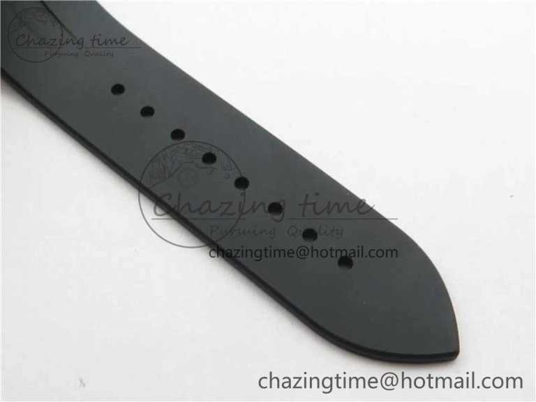 TimelessDesign Overseas SS MKS 1:1 Best Edition Black Dial on Black Rubber Strap MIYOTA 9923