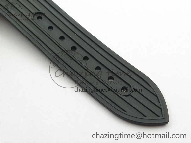 TimelessDesign Overseas SS MKS 1:1 Best Edition Black Dial on Black Rubber Strap MIYOTA 9923