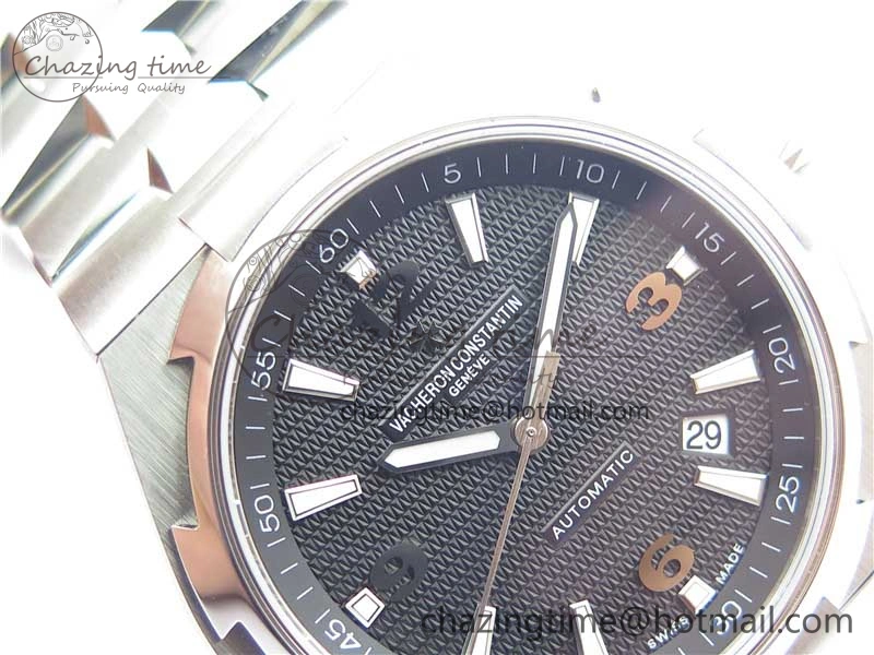 Premium Overseas SS MKS 1:1 Best Edition Black Dial on SS Bracelet MIYOTA 9914