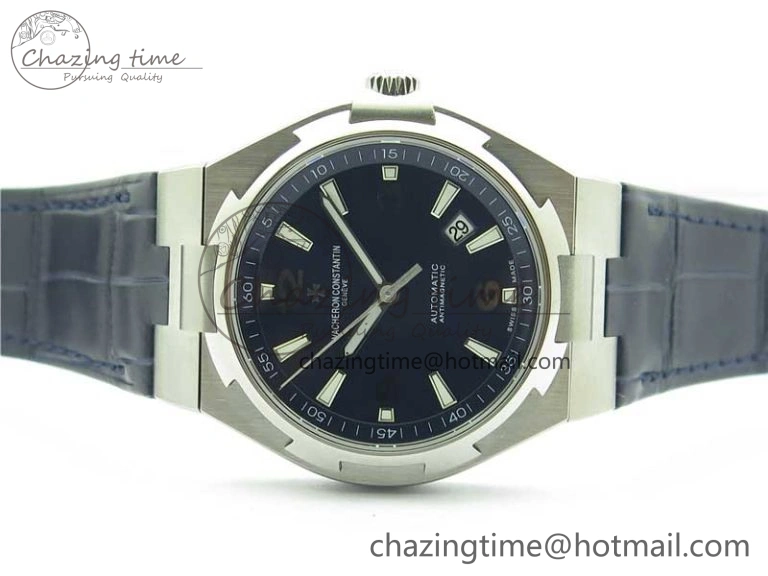 Overseas SS MKS 1:1 Best Edition Blue Dial on Blue Leather Strap MIYOTA EyeCatching 9921