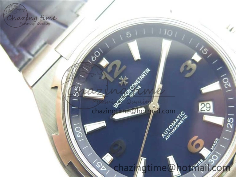 Overseas SS MKS 1:1 Best Edition Blue Dial on Blue Leather Strap MIYOTA EyeCatching 9921