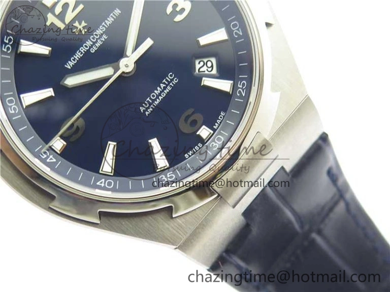 Overseas SS MKS 1:1 Best Edition Blue Dial on Blue Leather Strap MIYOTA EyeCatching 9921