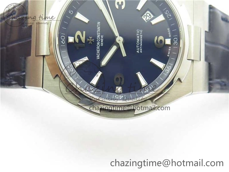 Overseas SS MKS 1:1 Best Edition Blue Dial on Blue Leather Strap MIYOTA EyeCatching 9921