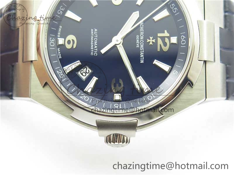 Overseas SS MKS 1:1 Best Edition Blue Dial on Blue Leather Strap MIYOTA EyeCatching 9921