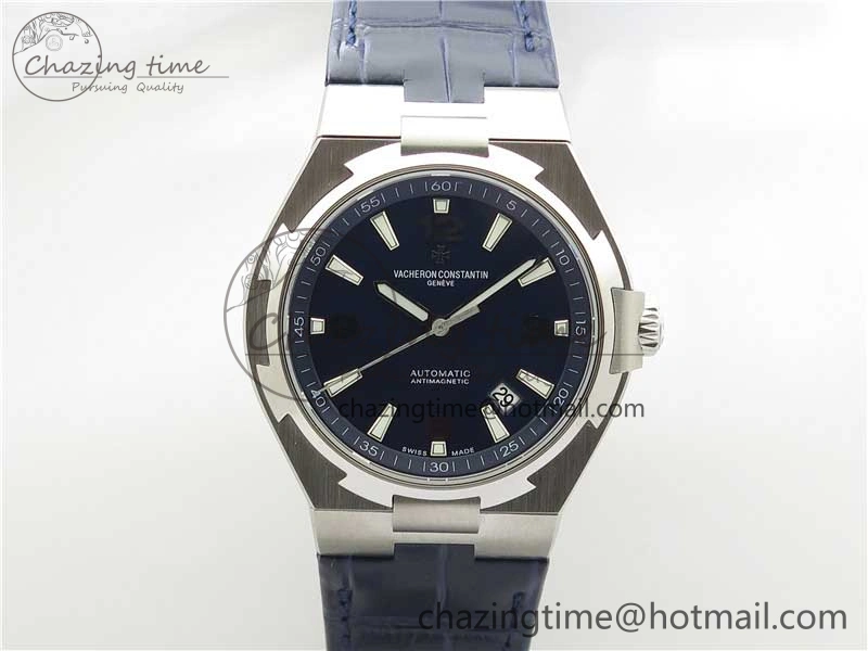 Overseas SS MKS 1:1 Best Edition Blue Dial on Blue Leather Strap MIYOTA EyeCatching 9921