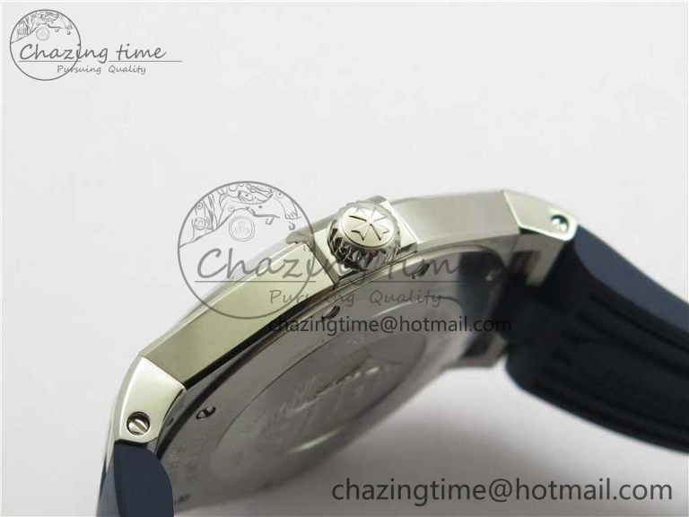Timeless Overseas SS MKS 1:1 Best Edition Blue Dial on Blue Rubber Strap MIYOTA 9922