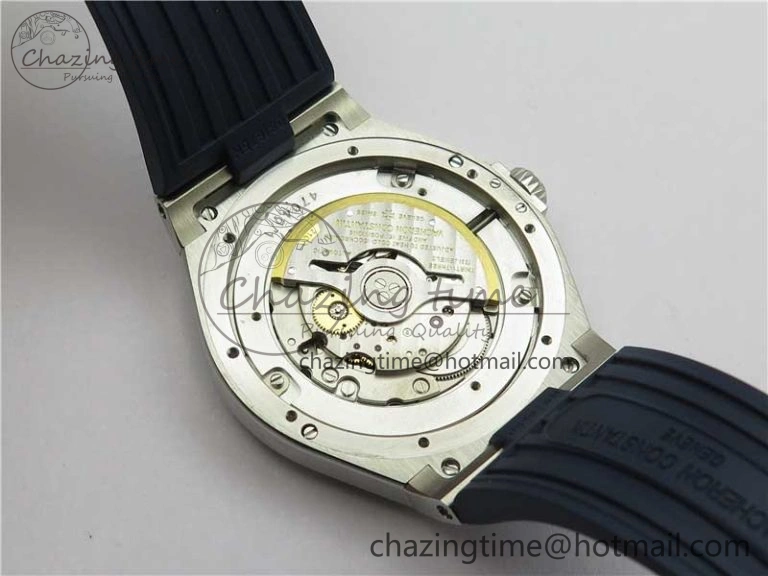 Timeless Overseas SS MKS 1:1 Best Edition Blue Dial on Blue Rubber Strap MIYOTA 9922