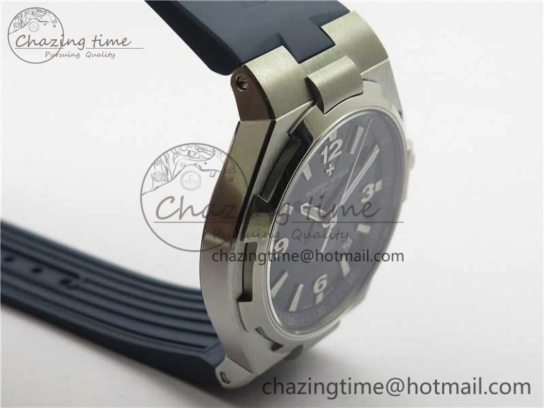 Timeless Overseas SS MKS 1:1 Best Edition Blue Dial on Blue Rubber Strap MIYOTA 9922