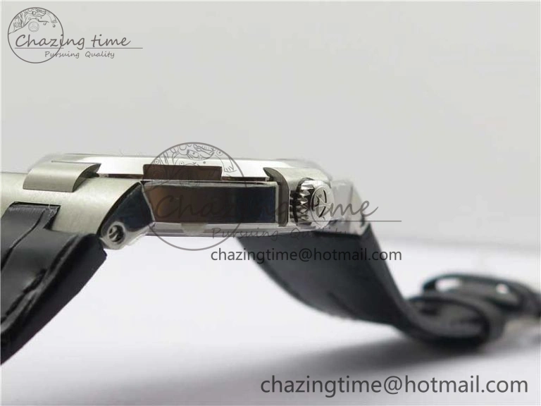 Overseas SS MKS 1:1 Best Edition White Dial on Black Leather Strap MIYOTA Durable 9917