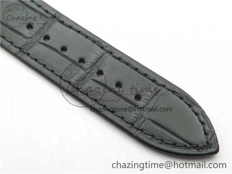 Overseas SS MKS 1:1 Best Edition White Dial on Black Leather Strap MIYOTA Durable 9917