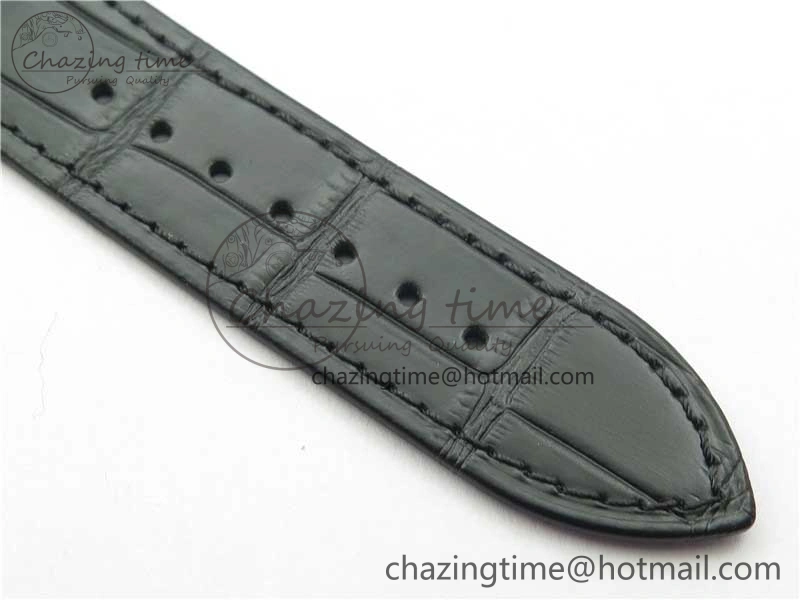 Overseas SS MKS 1:1 Best Edition White Dial on Black Leather Strap MIYOTA Durable 9917