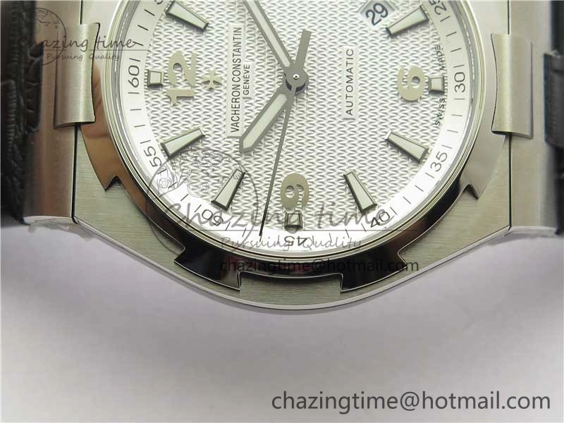 Overseas SS MKS 1:1 Best Edition White Dial on Black Leather Strap MIYOTA Durable 9917