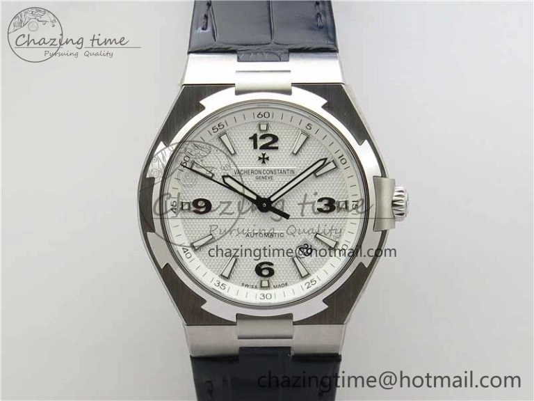 Overseas SS MKS 1:1 Best Edition White Dial on Black Leather Strap MIYOTA Durable 9917